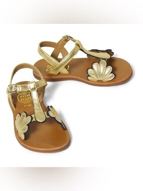 Pom D'Api Bloom Plagette Sandals | Gold Sandals Sz 34